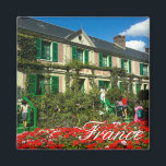 Famous Claude Monet Giverny Residence France Magnet<br><div class="desc">Famous Claude Monet Giverny, France French Architecture / Life / Cityscape / Building Magnet to add to your travel memorabilia collection. A cool gift / present for all who love unique custom design personalized items, positive vibes, holidays, traveling, Europe, popular destinations, French Theme, love happy colours, busy prints etc. Explore,...</div>