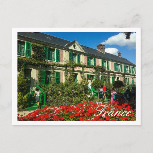 Famous Claude Monet Giverny Residence France Postcard