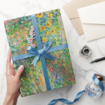 Famous Claude Monet painting Wrapping Paper<br><div class="desc">Famous painting pattern in high resolution by claude monet. Digitally enhanced by rawpixel.Famous monet claude painting pattern Wrapping Paper. Colorful beautiful pattern for the office gifts for colleagues for coworkers for friends . Wrapping Paper for cute and extraordinary gifts for family and friends wrapping paper colorfull design pattern for girlfriend...</div>