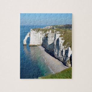 Famous cliffs of Etretat in France Jigsaw Puzzle