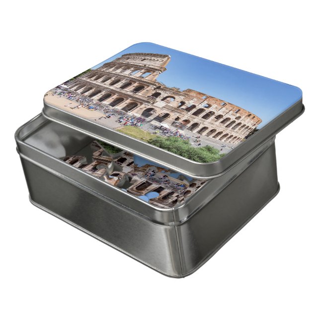 Famous Colosseum in Rome, Italy Jigsaw Puzzle (Lid Open)