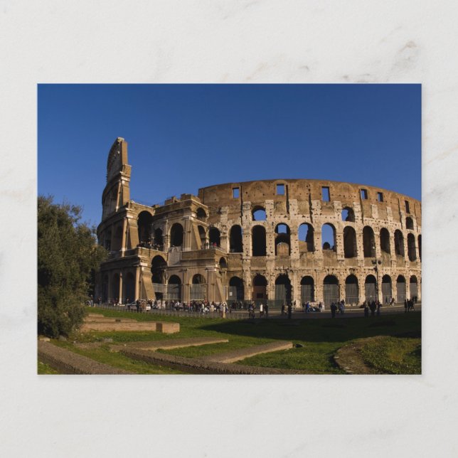 Famous Colosseum in Rome Italy Landmark 2 Postcard (Front)