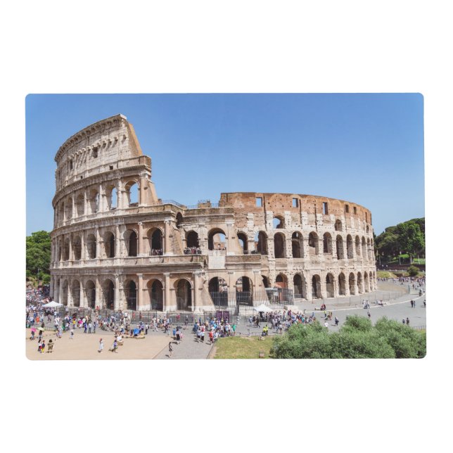 Famous Colosseum in Rome, Italy Placemat (Front)