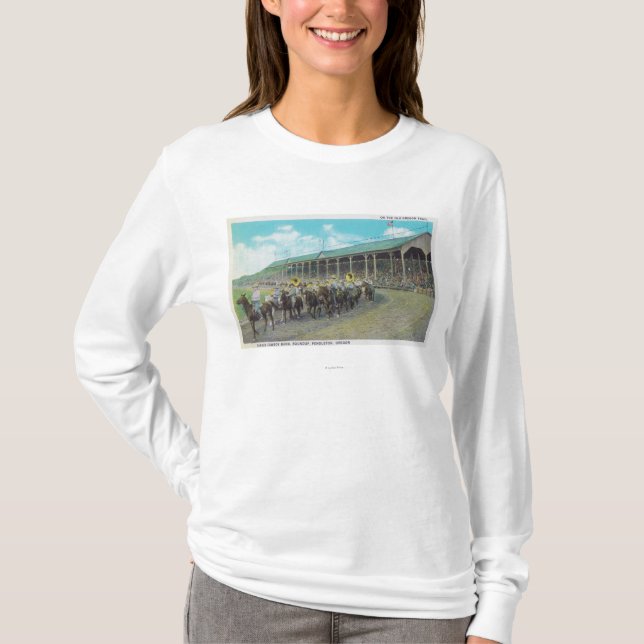 Famous Cowboy Band at the Round-Up T-Shirt (Front)