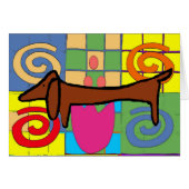 Famous Dachshund Abstract Dogs (Front Horizontal)