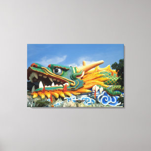 Famous Dragon at Haw Par Villa in Singapore Asia Canvas Print