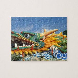 Famous Dragon at Haw Par Villa in Singapore Asia Jigsaw Puzzle