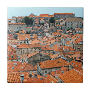 Famous Dubrovnik Old Town roofs - Dalmatia,Croatia Ceramic Tile