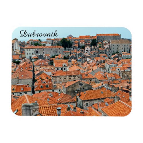 Famous Dubrovnik Old Town roofs _ DalmatiaCroatia Magnet