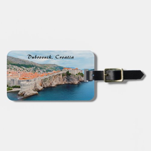 Famous Dubrovnik Old Town roofs  walls _ Croatia Luggage Tag