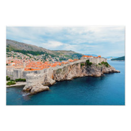 Famous Dubrovnik Old Town roofs &amp; walls - Croatia Photo Print