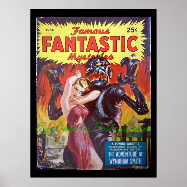 Famous Fantastic Mysteries 13_Pulp Art Poster (Front)