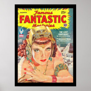 Famous Fantastic Mysteries 1944-12 0001_Pulp Art Poster