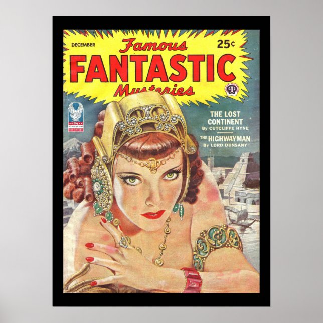 Famous Fantastic Mysteries 1944-12 0001_Pulp Art Poster (Front)
