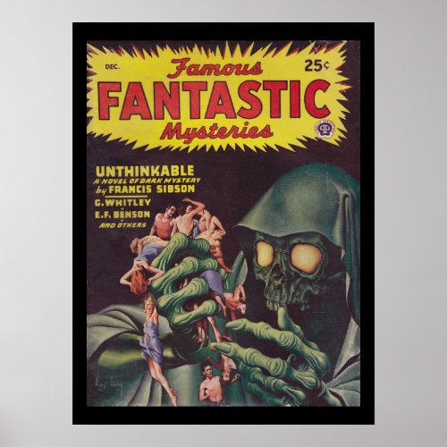 Famous Fantastic Mysteries 46_12_Pulp Art Poster