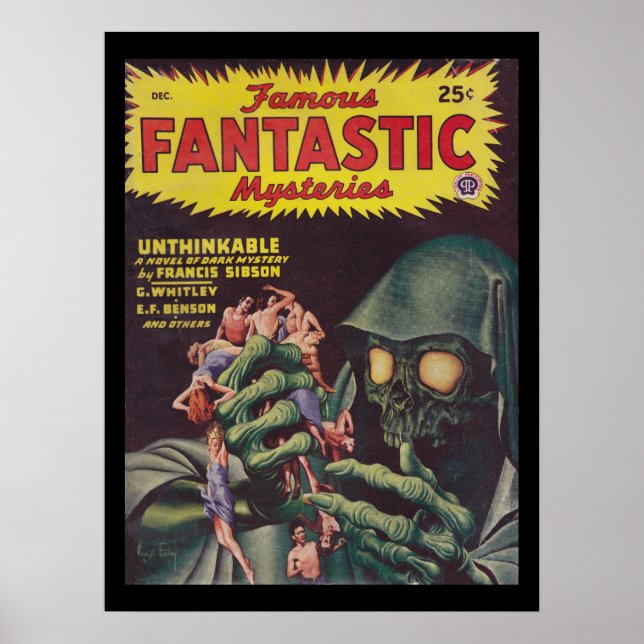 Famous Fantastic Mysteries 46-12_Pulp Art Poster (Front)