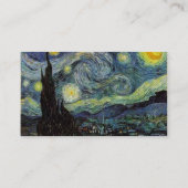 Famous fine art  Starry Night Business Card (Back)