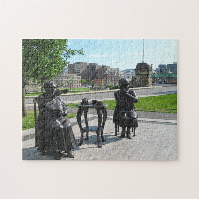 Famous Five Statues Ottawa. Jigsaw Puzzle (Horizontal)