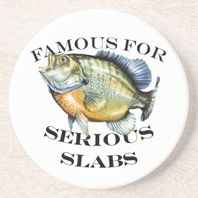 Famous For Serious Slabs Light Coaster (Front)