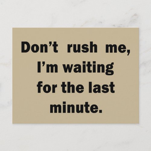 Famous funny sarcastic quotes postcard