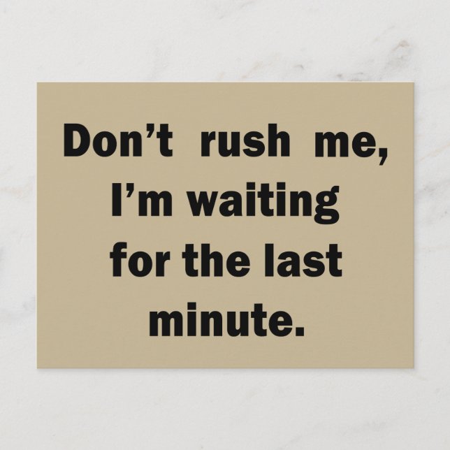 Famous funny sarcastic quotes postcard (Front)