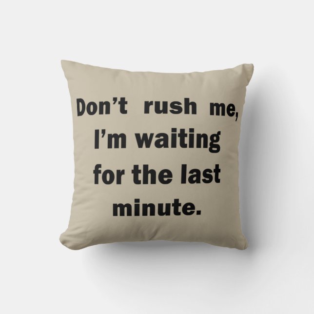 Famous funny sarcastic quotes throw pillow (Front)