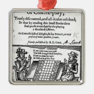 Famous Game of Chess, 1614 Metal Ornament