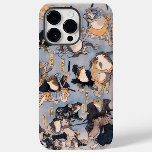 Famous Heroes of the Kabuki Stage Played by Frogs  Case_Mate iPhone 14 Pro Max Case