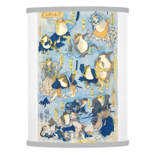 Famous Heroes Of The Kabuki Stage Utagawa Kuniyosh Lamp Shade