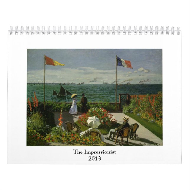 Famous Impressionist Paintings 2013 Calendar (Cover)