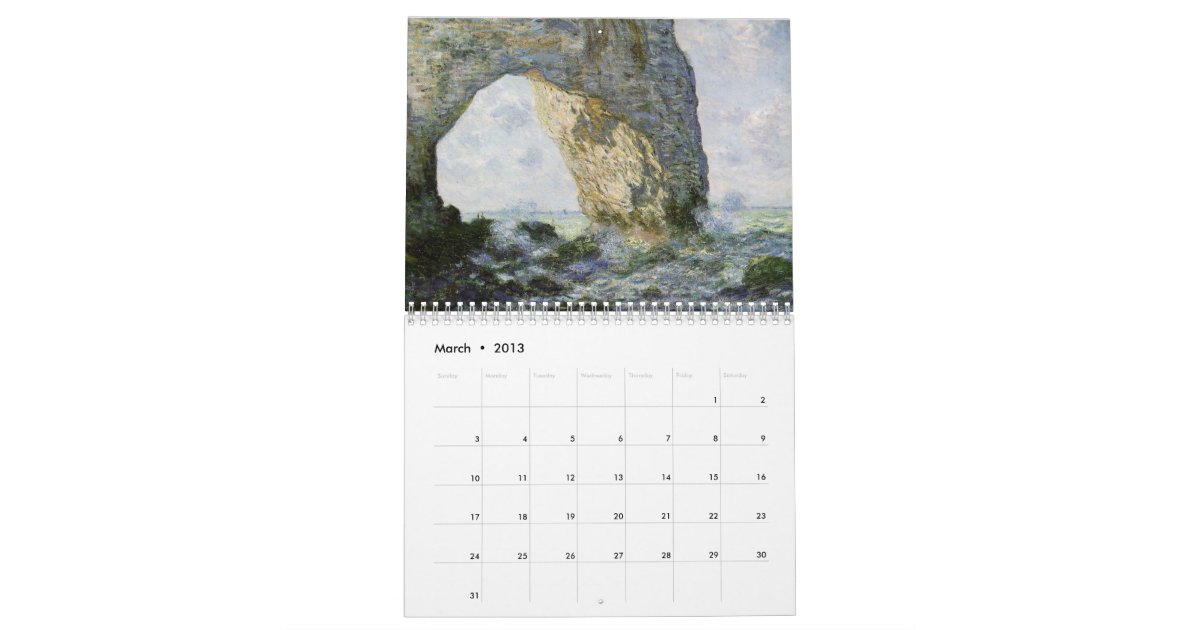 Famous Impressionist Paintings Calendar | Zazzle