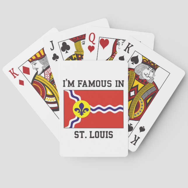 Famous In St Louis Poker Cards (Back)
