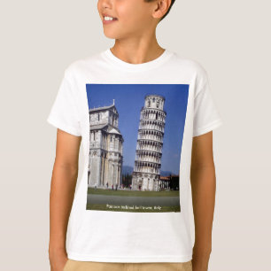 Famous inclined bell tower, the Leaning Tower of P T-Shirt