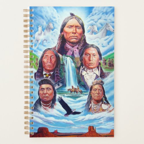 Famous Indian Chiefs Native Americans Painting Planner