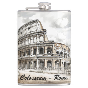 Famous landmarks design flask
