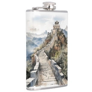 Famous landmarks design flask