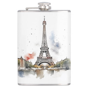 Famous landmarks design flask