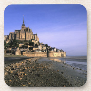 Famous Le Mont St. Michel Island Fortress in Drink Coaster