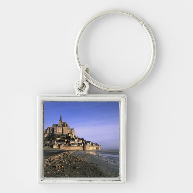 Famous Le Mont St. Michel Island Fortress in Keychain (Front)