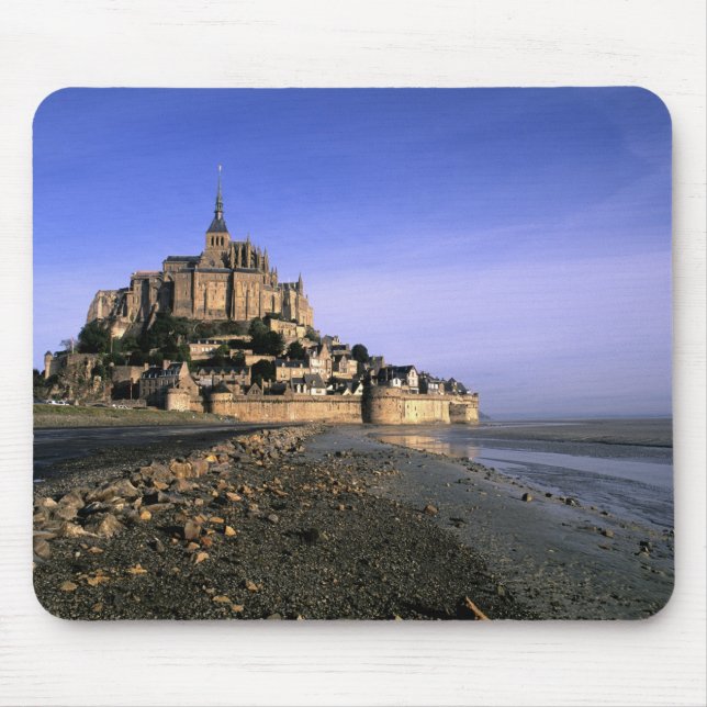 Famous Le Mont St. Michel Island Fortress in Mouse Pad (Front)