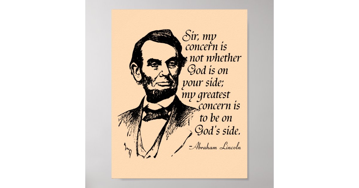 Famous Lincoln Quote Poster | Zazzle.com