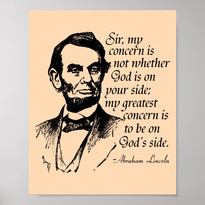 Famous Lincoln Quote Poster | Zazzle.com