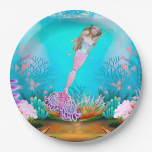 Famous Mermaid Paper Plates
