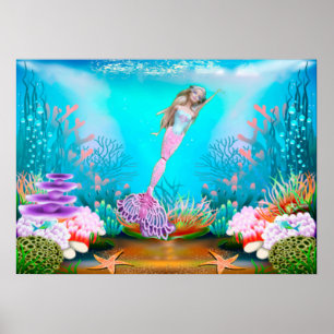 Famous Mermaid Poster