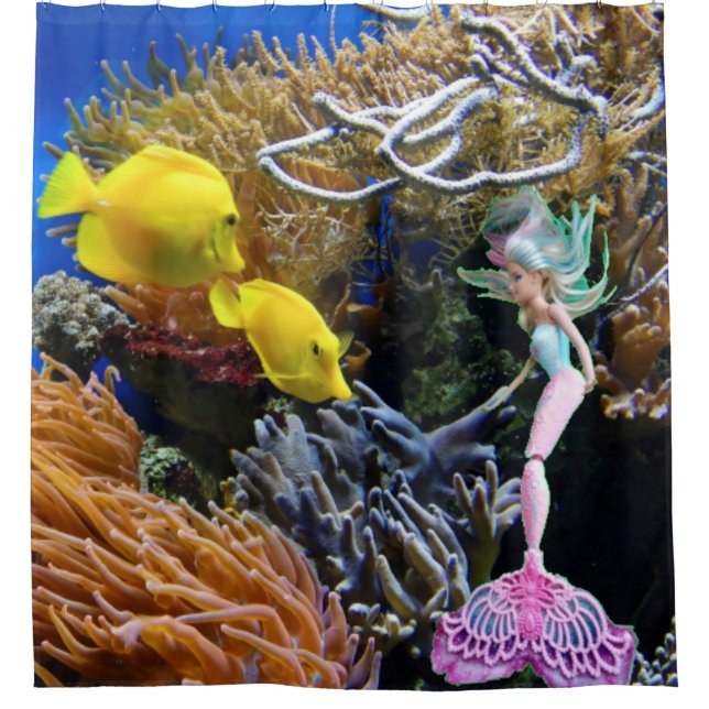 Famous Mermaid Shower Curtain (Front)