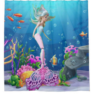 Famous Mermaid Shower Curtain