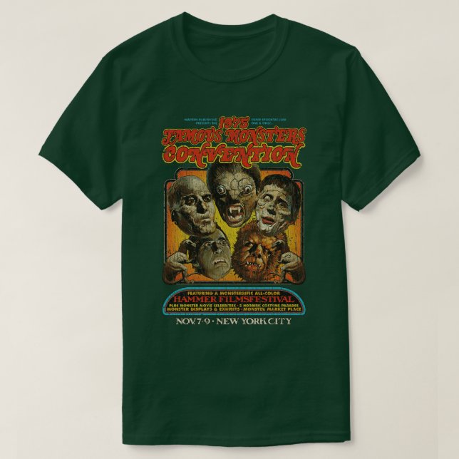 Famous Monsters Convention 1975 T-Shirt (Design Front)