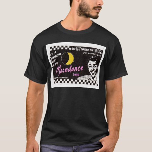 Famous Moondance Diner New York City Newspaper Ad T_Shirt