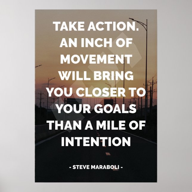 Famous Motivational and Inspirational Quote Poster (Front)