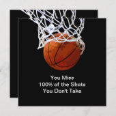 Famous Motivational Quote Basketball (Front/Back)